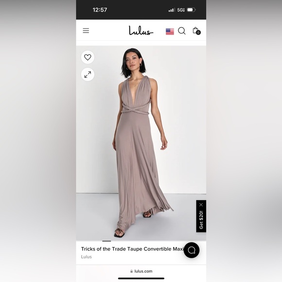 PURPLE Lulus “Tricks of the Trade” maxi wrap convertible dress! - Picture 4 of 10